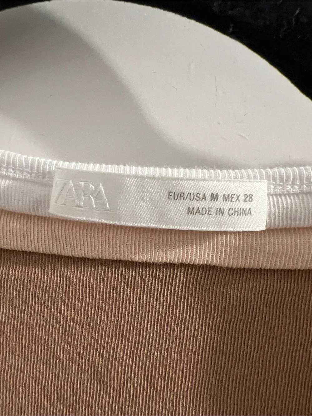 Zara Layered Tee in Brown and Cream - Picture 2 of 3